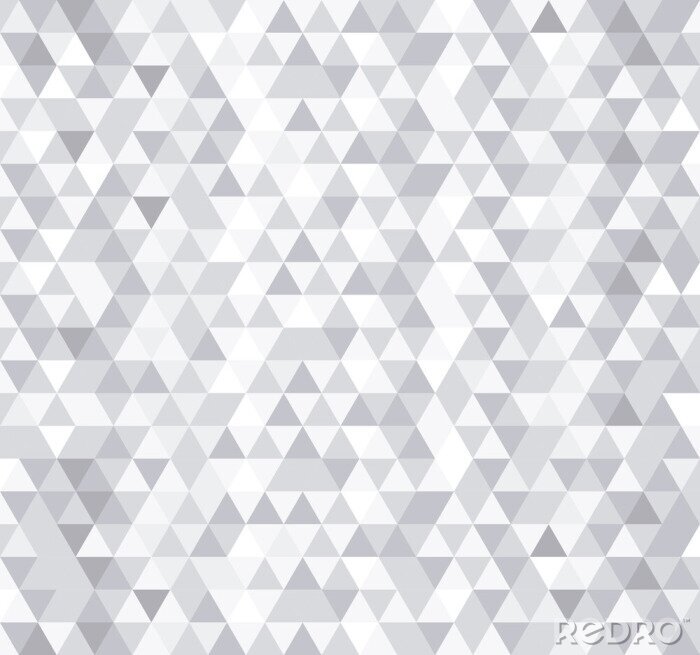 Tapete Nahtloses Muster der weißen Dreieckskacheln, Vektorhintergrund