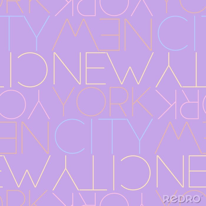 Tapete Nahtloses Muster von New York City, USA