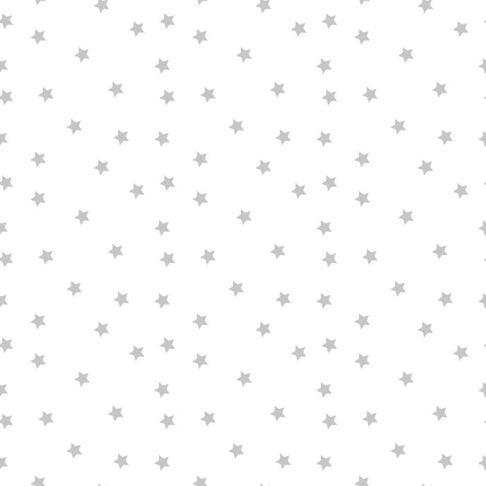 Tapete Nahtloses Vektormuster mit farbigen Sternen auf weißem Hintergrund.