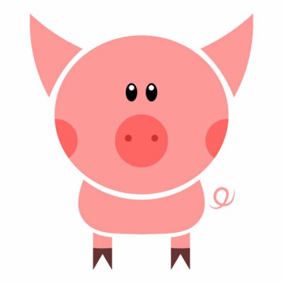 Nette kleine Schwein Illustration