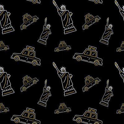 Tapete New York City seamless vector pattern