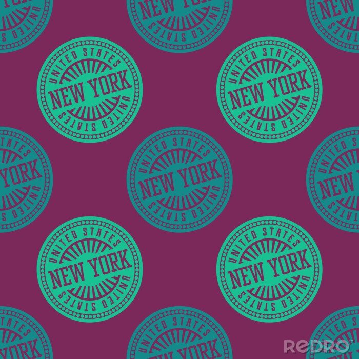 Tapete New York nahtlose Muster. Nahtloses Ausweismuster, Hintergrund für Ihr Design.