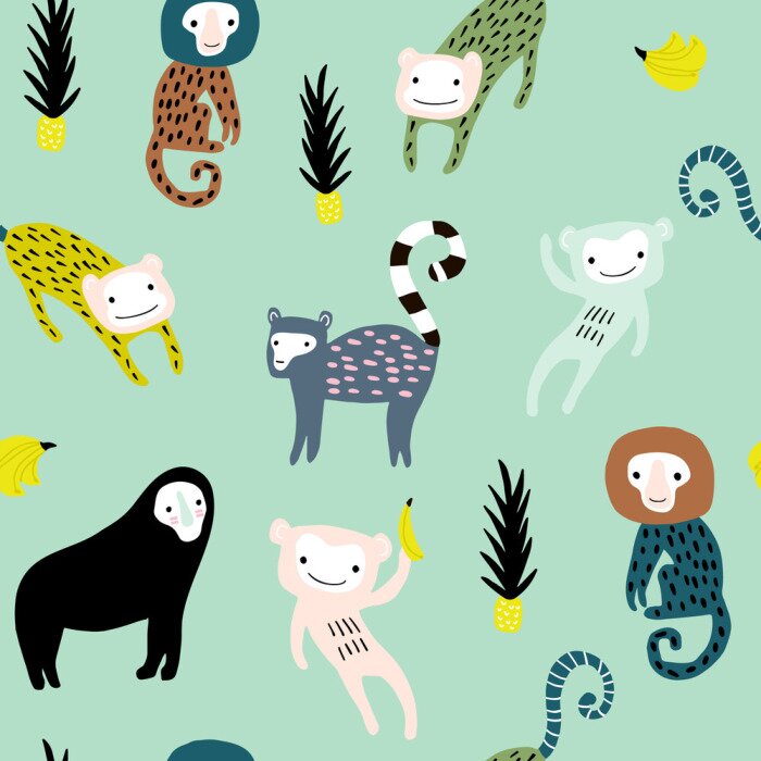 Tapete Niedliche Märchenwesen