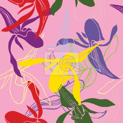 Tapete Orchideenfarbe