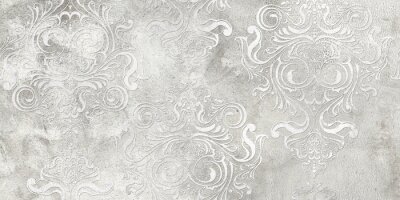 Ornamentale Muster auf einer Betonwand