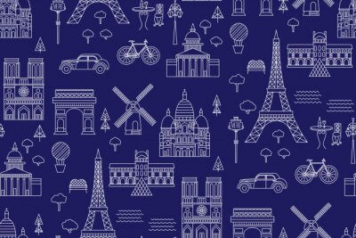 Tapete Paris pattern seamless geometric design