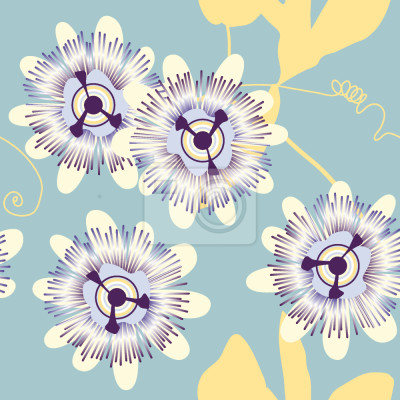 Tapete Passionsblumen