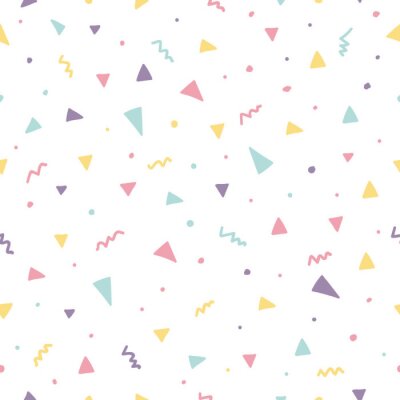 Tapete Pastell Memphis Muster
