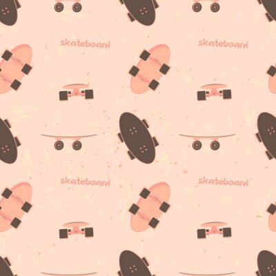 Tapete Pastell-Skateboards