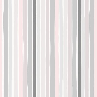 Tapete Pastellfarbenes Motiv mit vertikal angeordneten Streifen