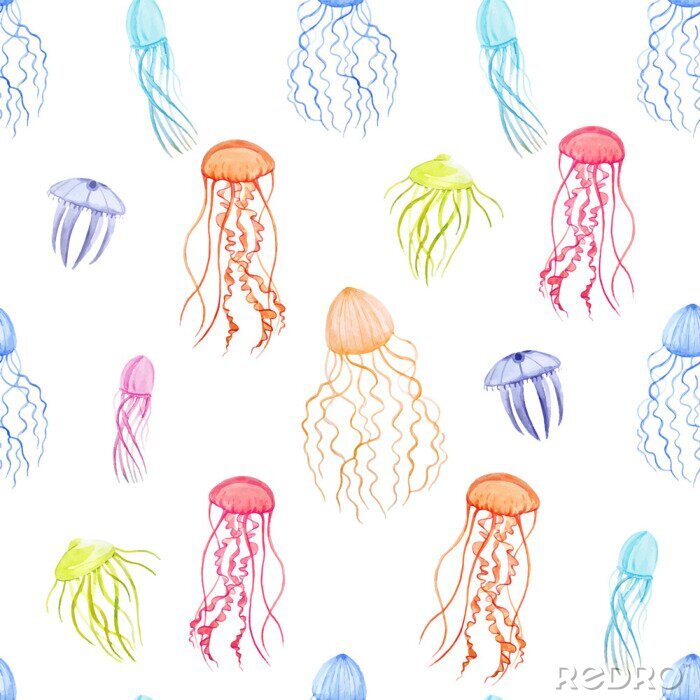 Tapete Pastellquallen