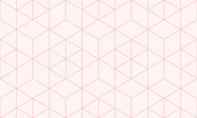Tapete Pastellrosa Muster mit geometrischen Formen