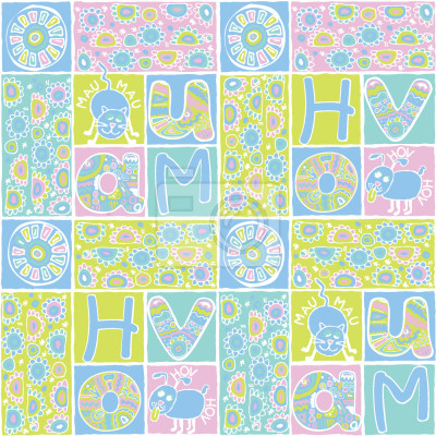 Tapete Patchwork Haustiere