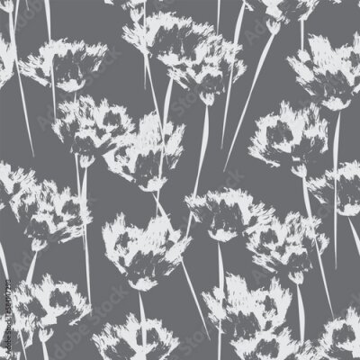 Tapete Pauspapier von Wildblumen