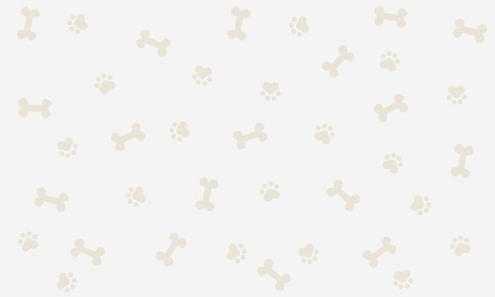 Tapete Pfotenabdrücke und Knochen für Hunde