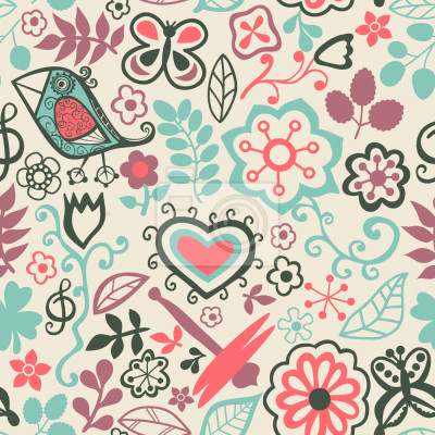 Tapete Piepsi im süßen Paradies