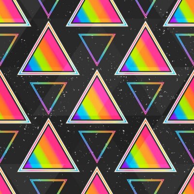 Pop-Art-Illustration Regenbogen Dreiecke