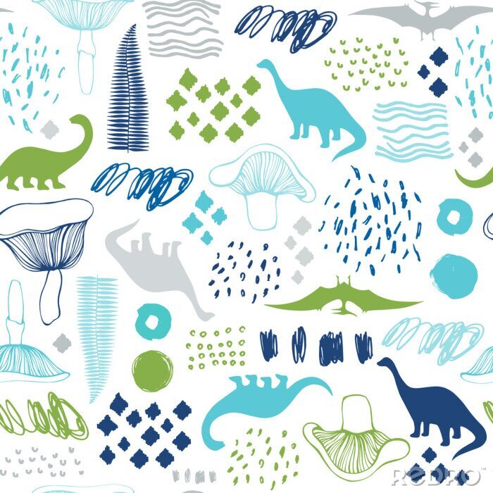 Tapete Prähistorische Zeichnungen