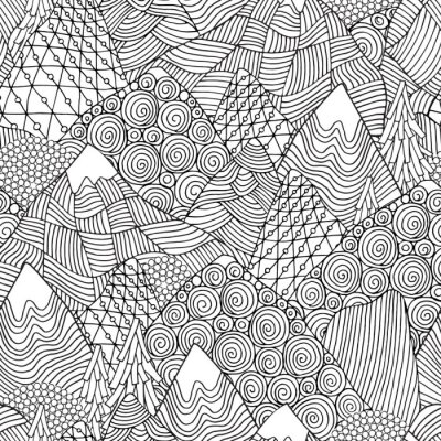 Tapete Psychedelische Uzumaki-Landschaft