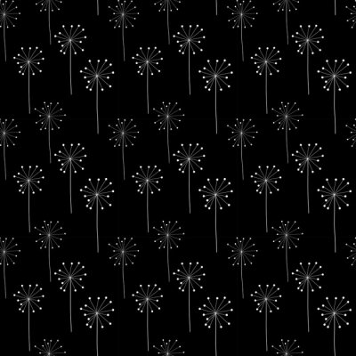 Tapete Pusteblumen hell auf einem einheitlichen Hintergrund