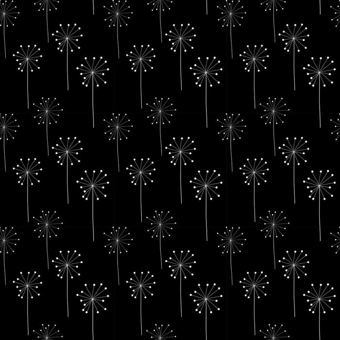 Tapete Pusteblumen hell auf einem einheitlichen Hintergrund