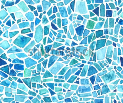 Tapete Puzzle aus Buntglas