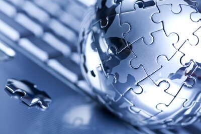 Puzzle in rundem Körper 3D