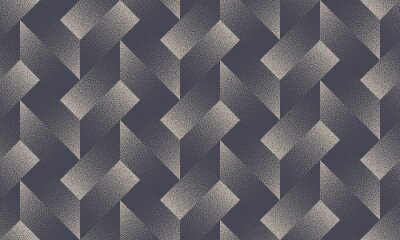 Tapete Räumliche Geometrie in dunklen Farben