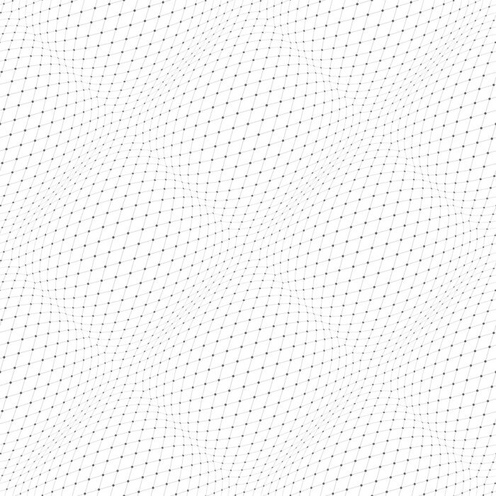 Tapete Räumliche Quadrate und Punkte