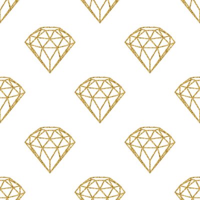 Tapete Rautenmuster auf weißem Hintergrund