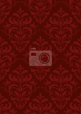 Tapete Red Französisch Barock