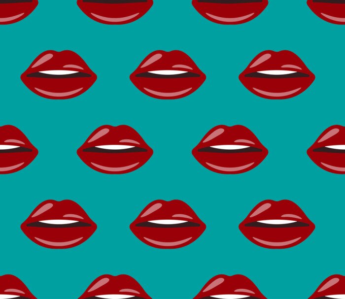 Tapete Regenbogenschriftzug auf violettem Hintergrund