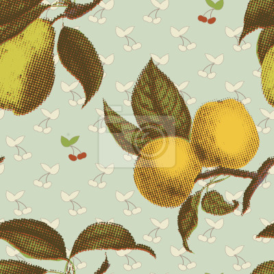 Tapete Rendevous mit Früchten