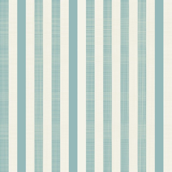 Tapete Retro-Motiv mit blau-weißen Streifen