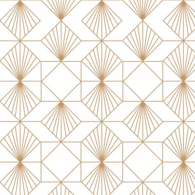 Tapete Retro-Muster mit geometrischen Formen