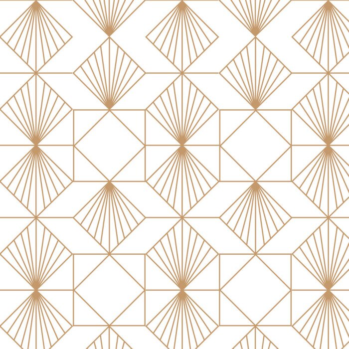 Tapete Retro-Muster mit geometrischen Formen