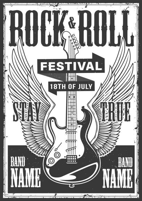 Tapete Rock'n'Roll-Poster