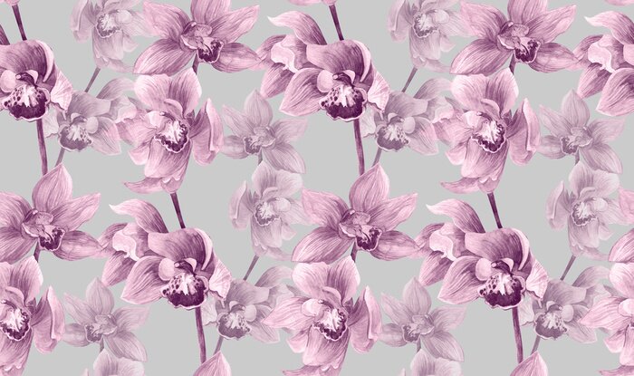 Tapete Romantische rosa Orchidee