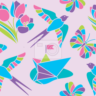 Tapete Romantisches Mosaik