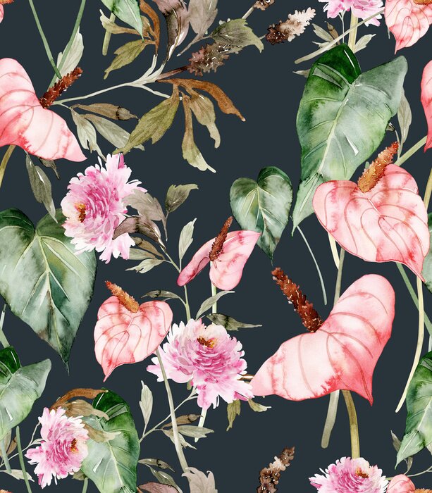 Tapete Rosa Anthurie