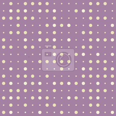 Tapete Rosa Motiv mit gelben Punkten