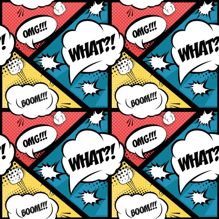 Tapete Rote geometrische Kreise