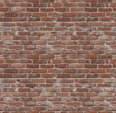 Tapete Roter Backstein im Retro-Stil