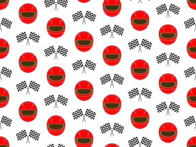 Tapete Roter Helm und Fahnen