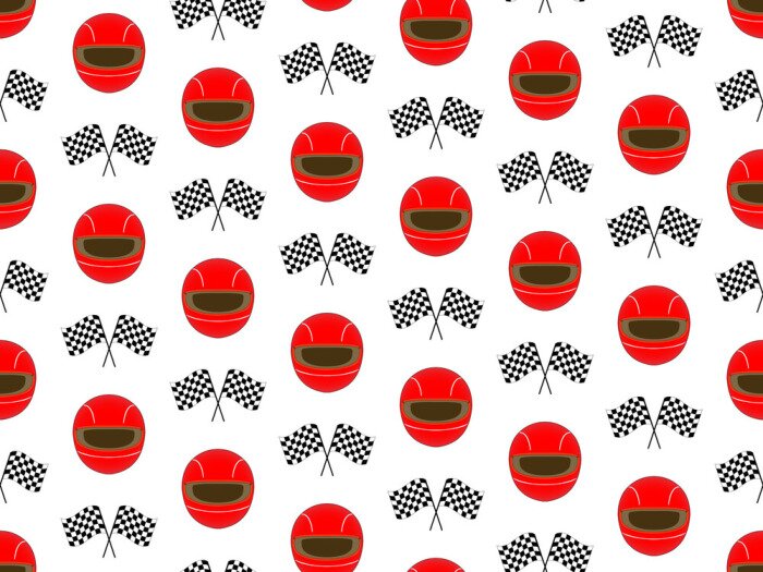 Tapete Roter Helm und Fahnen