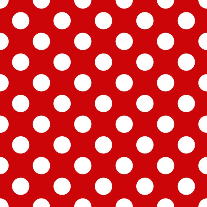 Tapete Rotes Muster mit weißen Punkten