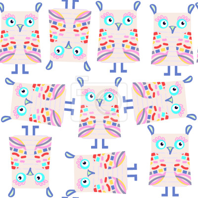 Tapete Schöne Eulen