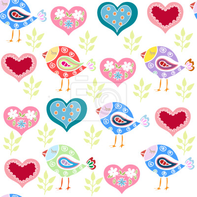 Tapete Schöne Vögel