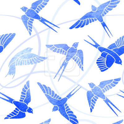 Tapete Schwalbenflug