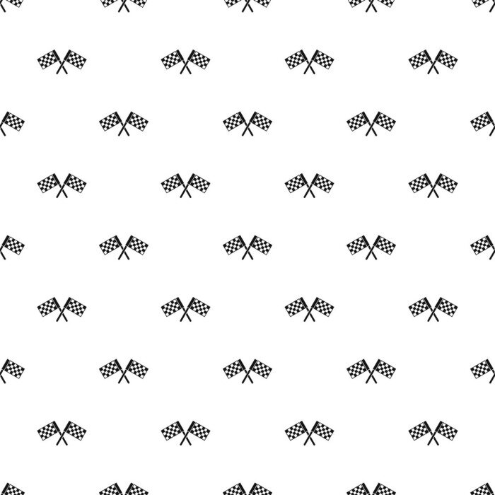 Tapete Schwarz-weiße Fahnen